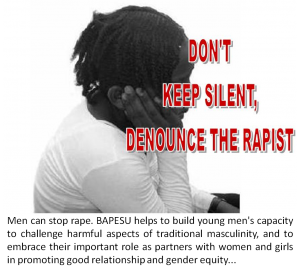 Our Project Against Sexual Violence, Helping girls in preventing rape and in denouncing the rapist